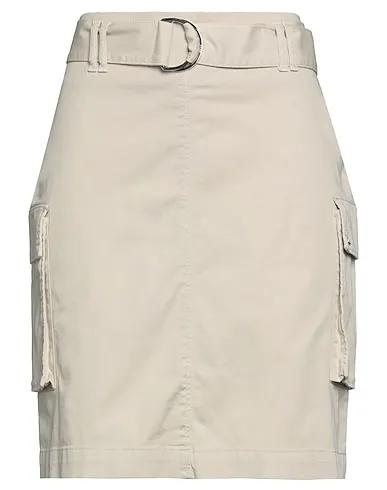 Beige Gabardine Mini skirt