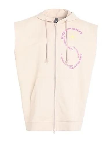Beige Hooded sweatshirt adidas by Stella McCartney Sportswear Sleeveless Hoodie (UNITEFIT)
