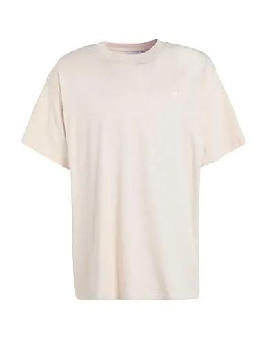 Beige Jersey Basic T-shirt C Tee