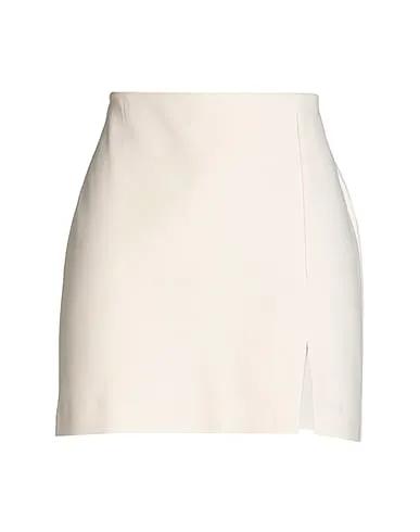 Beige Jersey Mini skirt