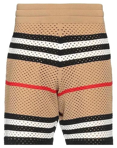 Beige Jersey Shorts & Bermuda