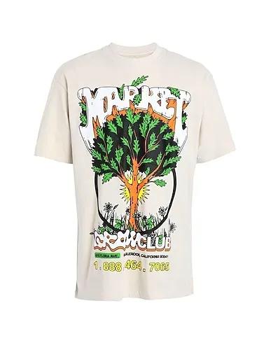 Beige Jersey T-shirt GROWCLUB TEE
