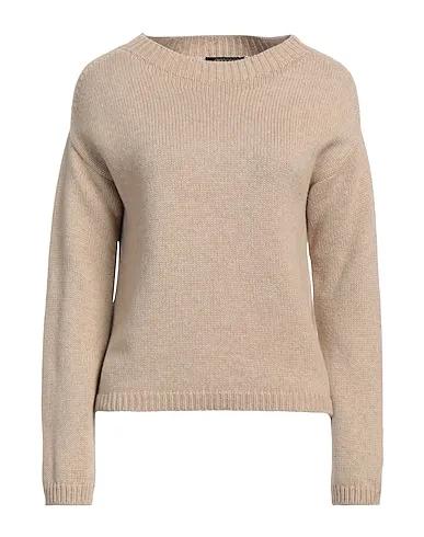 Beige Knitted Cashmere blend