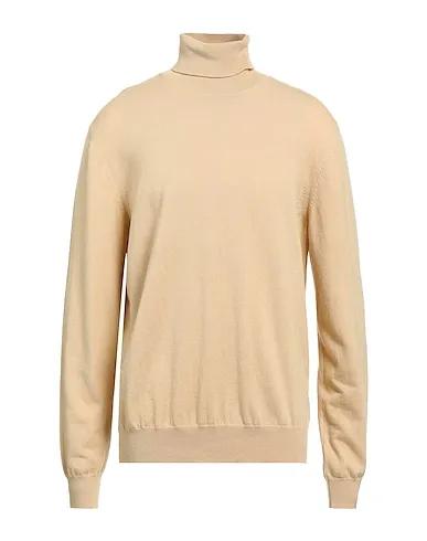 Beige Knitted Cashmere blend