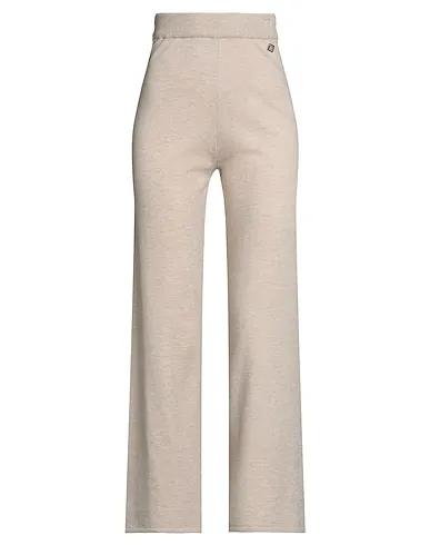 Beige Knitted Casual pants