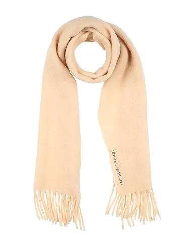 Beige Knitted Scarves and foulards