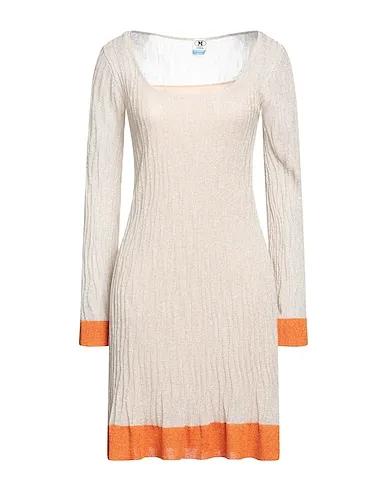 Beige Knitted Short dress