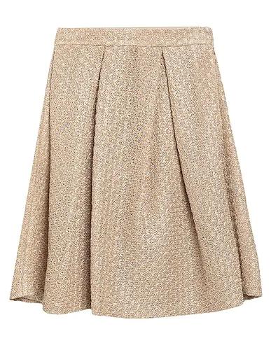 Beige Lace Mini skirt