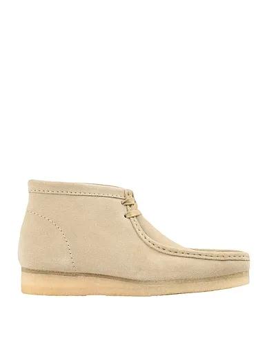 Beige Leather Boots Wallabee Boot

