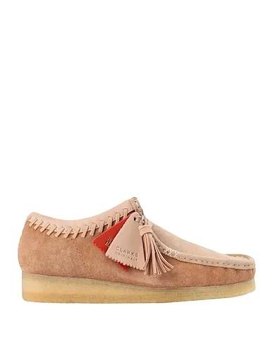 Beige Leather Laced shoes WALLABEE
