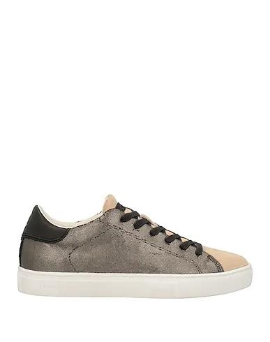 Beige Leather Sneakers