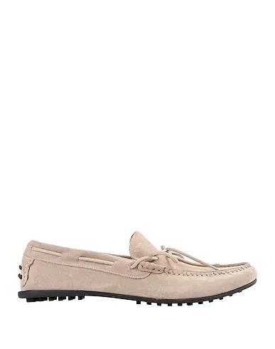 Beige Loafers SLHSERGIO DRIVE SUEDE SHOE B
