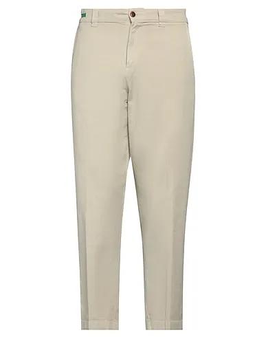 Beige Plain weave Casual pants