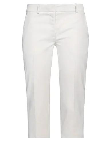 Beige Plain weave Cropped pants & culottes