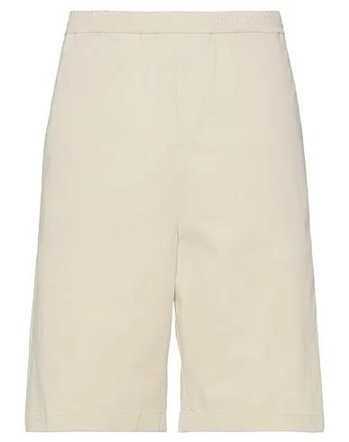 Beige Plain weave Cropped pants & culottes