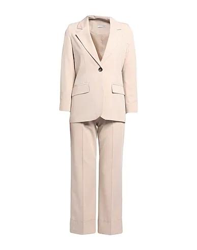 Beige Plain weave Suit