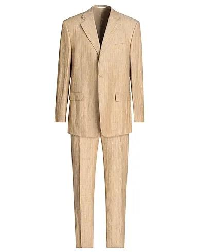 Beige Plain weave Suits
