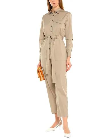 Beige Poplin Jumpsuit/one piece