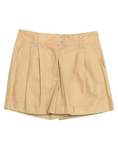 Beige Poplin Shorts & Bermuda
