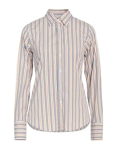 Beige Poplin Striped shirt