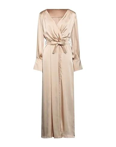 Beige Satin Long dress