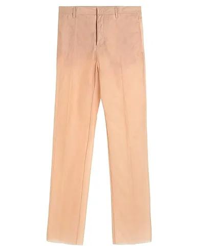 Beige Tulle Casual pants