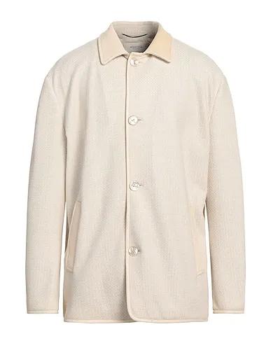 Beige Tweed Full-length jacket