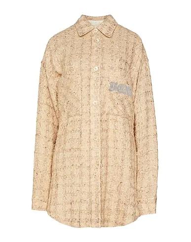 Beige Tweed Patterned shirts & blouses