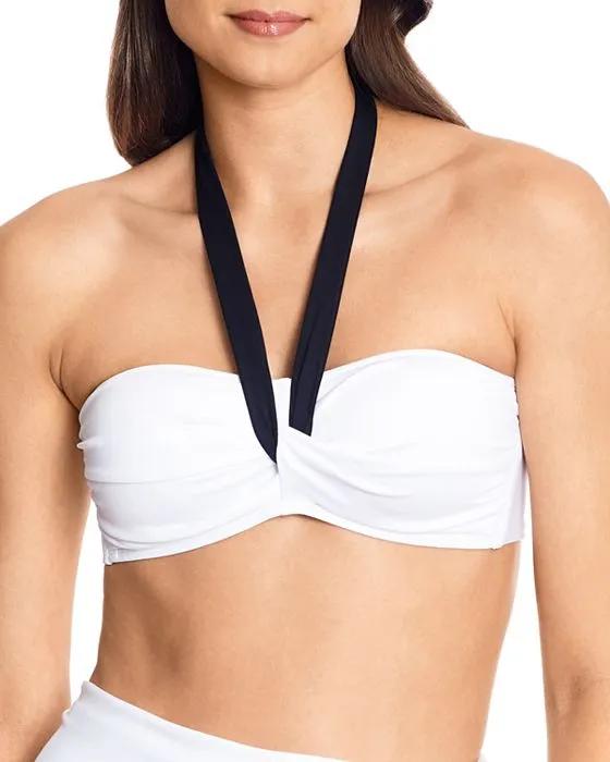 Bel Air Tie-Back Halter Bikini Top
