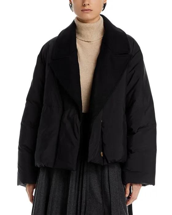 Belted Puffer Peacoat