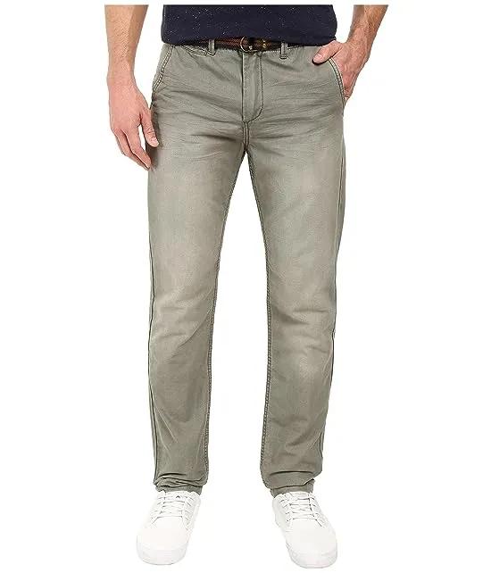 Belted Slim Fit Canvas Pants