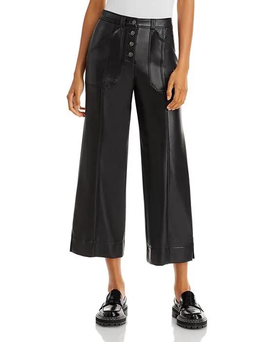 Benji Faux Leather Cropped Pants 