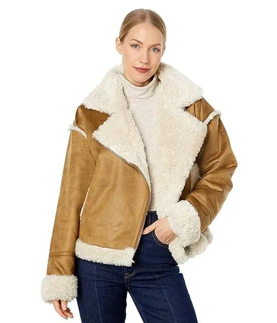 Berber Faux Down Cropped Puffer Jacket