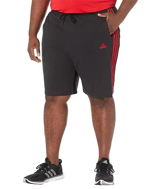 Big & Tall Essentials 3-Stripes Single Jersey Shorts