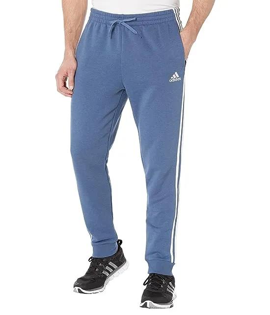 Big & Tall Essentials 3-Stripes Tapered Cuff Fleece Pants