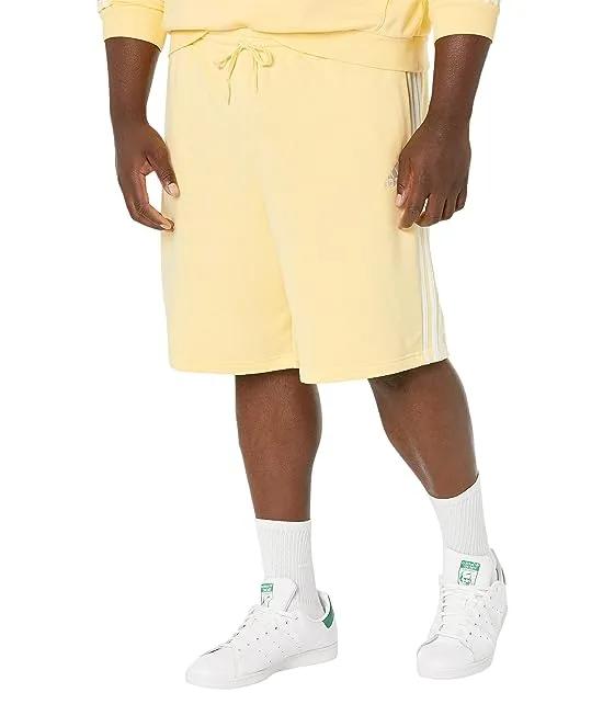 Big & Tall Essentials Fleece 3-Stripes Shorts