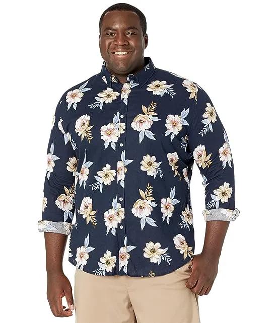 Big & Tall Tomas Floral Linen Shirt