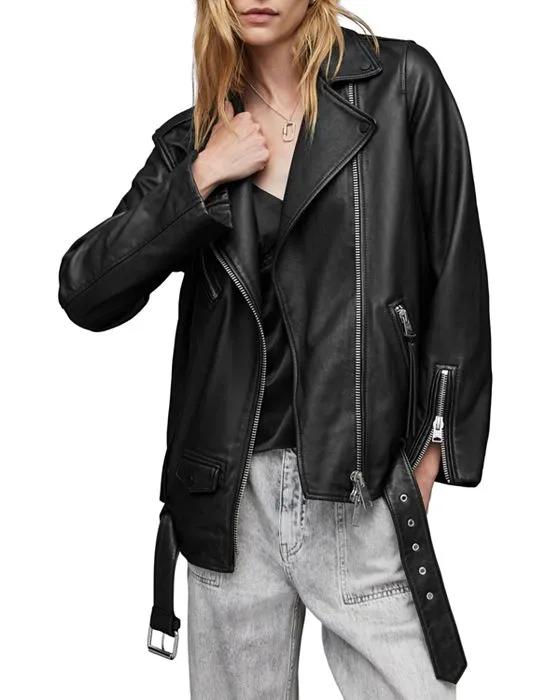 Billie Leather Biker Jacket