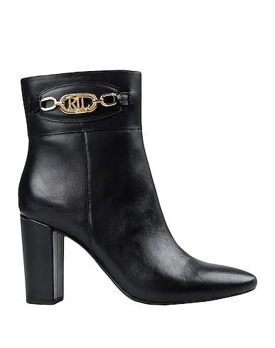 Black Ankle boot MACIE BURNISHED LEATHER BOOTIE

