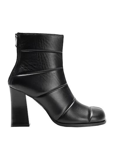 Black Ankle boot QUILTED LEATHER ANKLE BOOT
