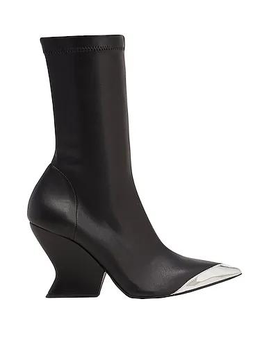 Black Ankle boot STRETCH WEDGE SOLE ANKLE BOOTS
