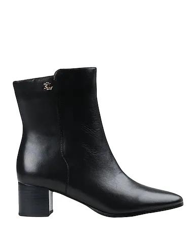 Black Ankle boot WENDEY BURNISHED LEATHER BOOTIE
