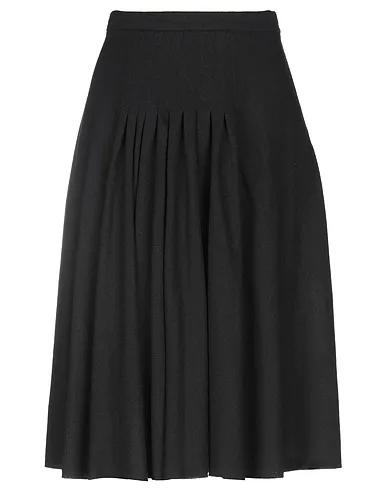 Black Baize Midi skirt