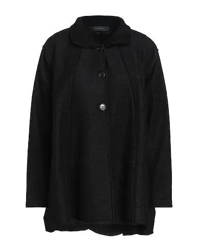 Black Boiled wool Coat