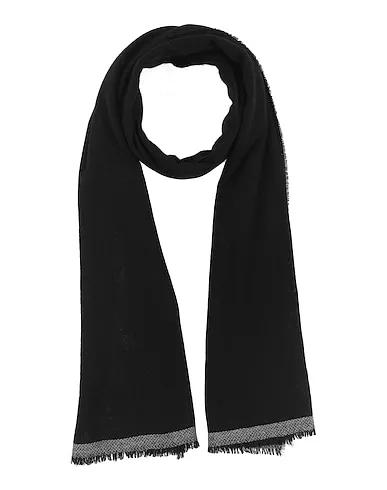 Black Boiled wool Scarves and foulards