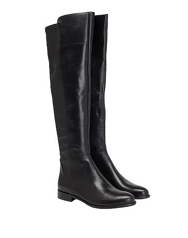 Black Boots LEATHER OVER-THE-KNEE BOOTS

