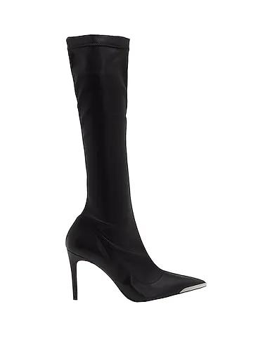 Black Boots STRETCH POINTY DETAIL BOOTS
