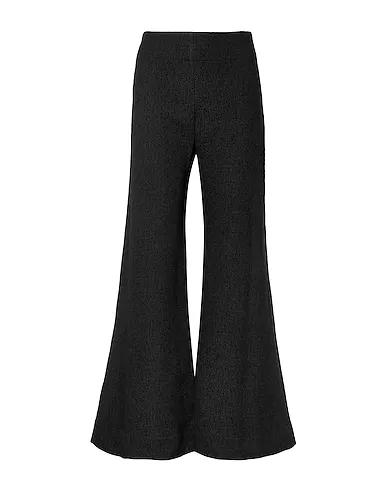 Black Bouclé Casual pants