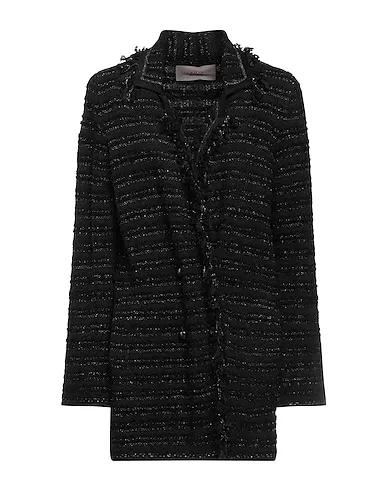 Black Bouclé Full-length jacket
