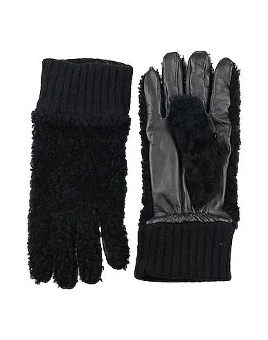 Black Bouclé Gloves
